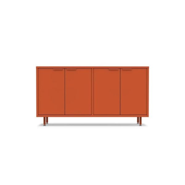 ACTIVE DUTY STORAGE CREDENZA TALL 60" CLOSED BACK W LEGS