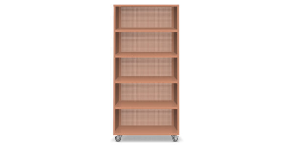 ACTIVE DUTY 5H BOOKCASES PERFORATED BACK W LEVELERS