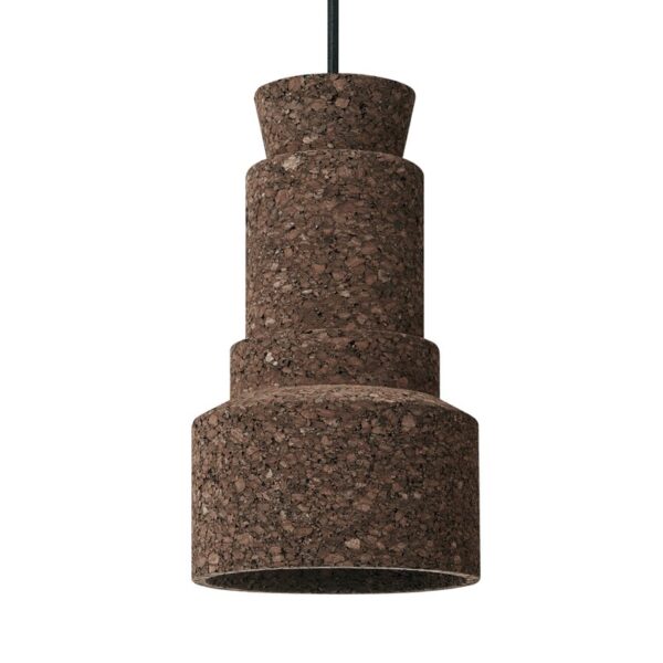 Buoy Small Pendant Light - Cork Carbonized