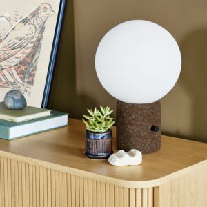 Monocle Table Lamp - Cork Carbonized