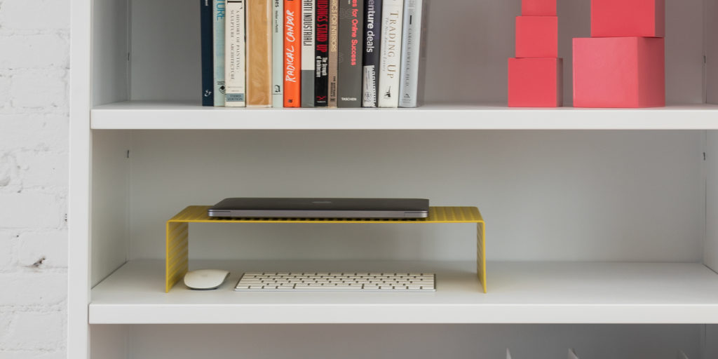 PERFORATED MONITOR STAND - Pine and South