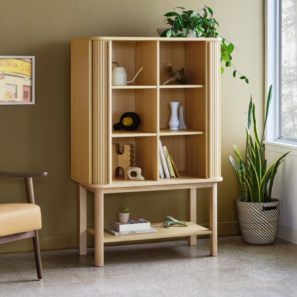 Ledger Tall Cabinet - Vintage Oak